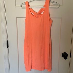 Bright orange summer dress